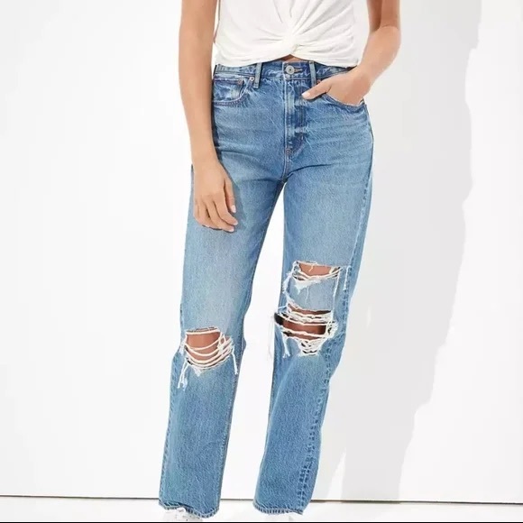 American Eagle Outfitters Denim - American Eagle High Rise 90’s Boyfriend Distressed Jeans 6